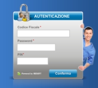 Sezione di inserimento credenziali per l'accesso ai referti online